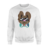 Easter Bunny For Women Bunny In Shades Easter  Fleece Sweatshirt