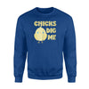 Chicks Dig Me Baby Chick Cute Easter  Fleece Sweatshirt