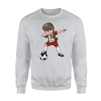 Kids Mexican Dabbing Soccer Girl Mexico Football Gift Sweatshirt