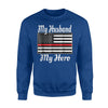 Firefighter Wife - Thin Red Line Flag Sweatshirt