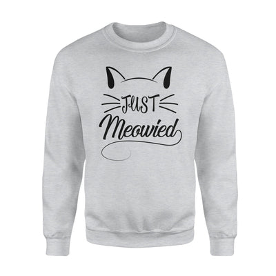 Just Married Ladies Women Wife Wifey Cat Best Gift Sweatshirt