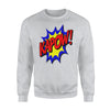 Kapow Action Super Hero Retro Comic Book Sweatshirt