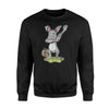 Dabbing Easter Bunny   Kids Hip Hop Dab Dance Gift  Fleece Sweatshirt