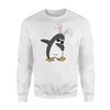 Dabbing Easter Bunny  Penguin Dab Boys Girls Kids Gift  Fleece Sweatshirt