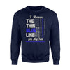 Blue Line Police - Support Police Son Sweatshirt