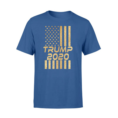 Trump 2020 American Flag Gold T-shirt