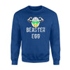 Beaster Egg   Easter Egg Flexing Muscles Fleece Sweatshirt