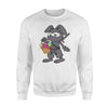 Cute Easter Egg Hunt Easter Bunny Ninja  Fleece Sweatshirt